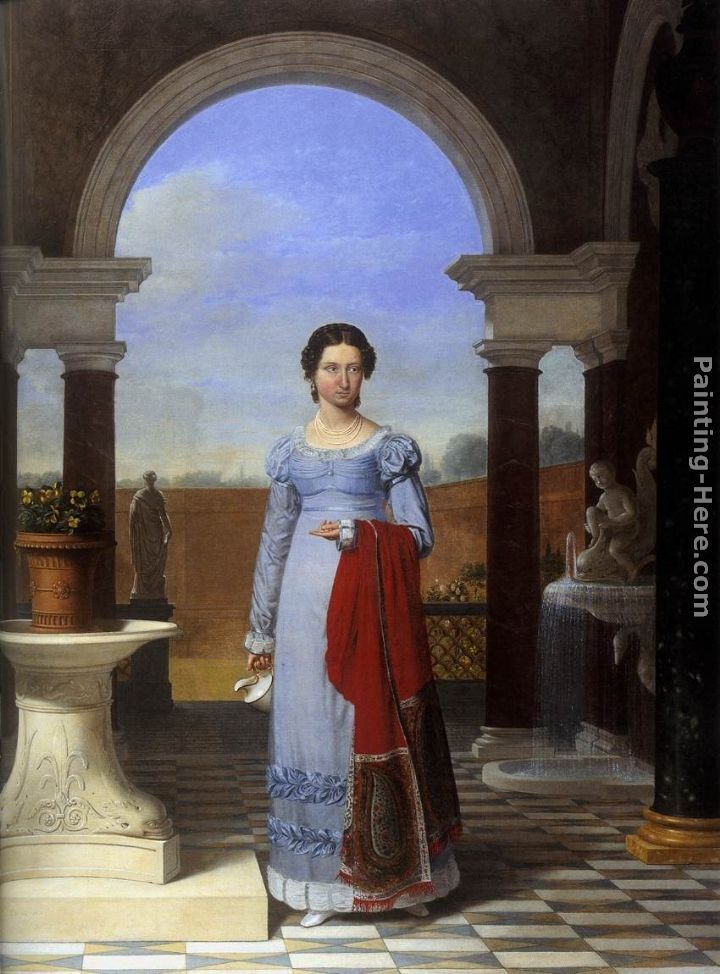 Joseph-Francois Ducq Portrait of Colette Versavel, Wife of Isaac J. de Meyer